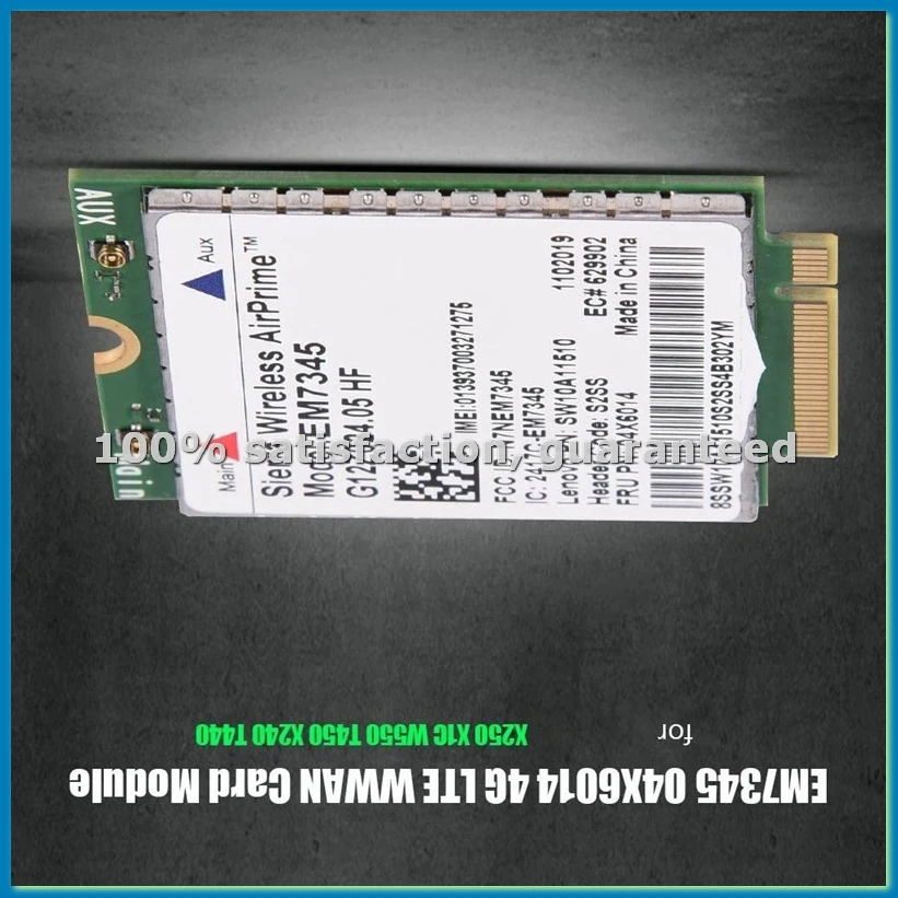 Сетевая карта, модуль WWAN-карты EM7345 4G LTE для X250 X1C W550 T450 X240 T440 с поддержкой LTE/HSPA+ /EMEA-ABFB