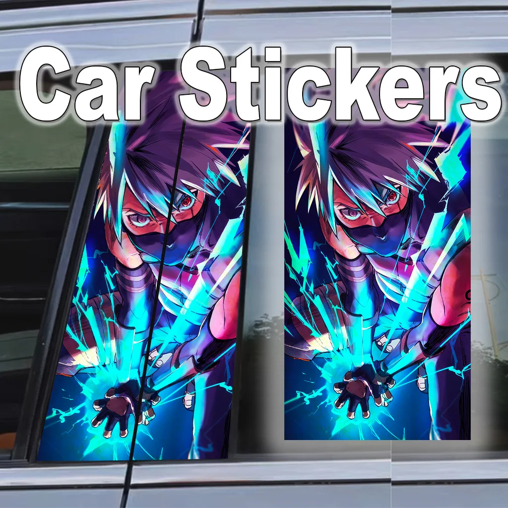 

Naruto Anime Car B Pillar Stickers Easy Apply Decor Waterproof Scratch-Resistant Decal Self-Adhesive Auto Exterior Decoration