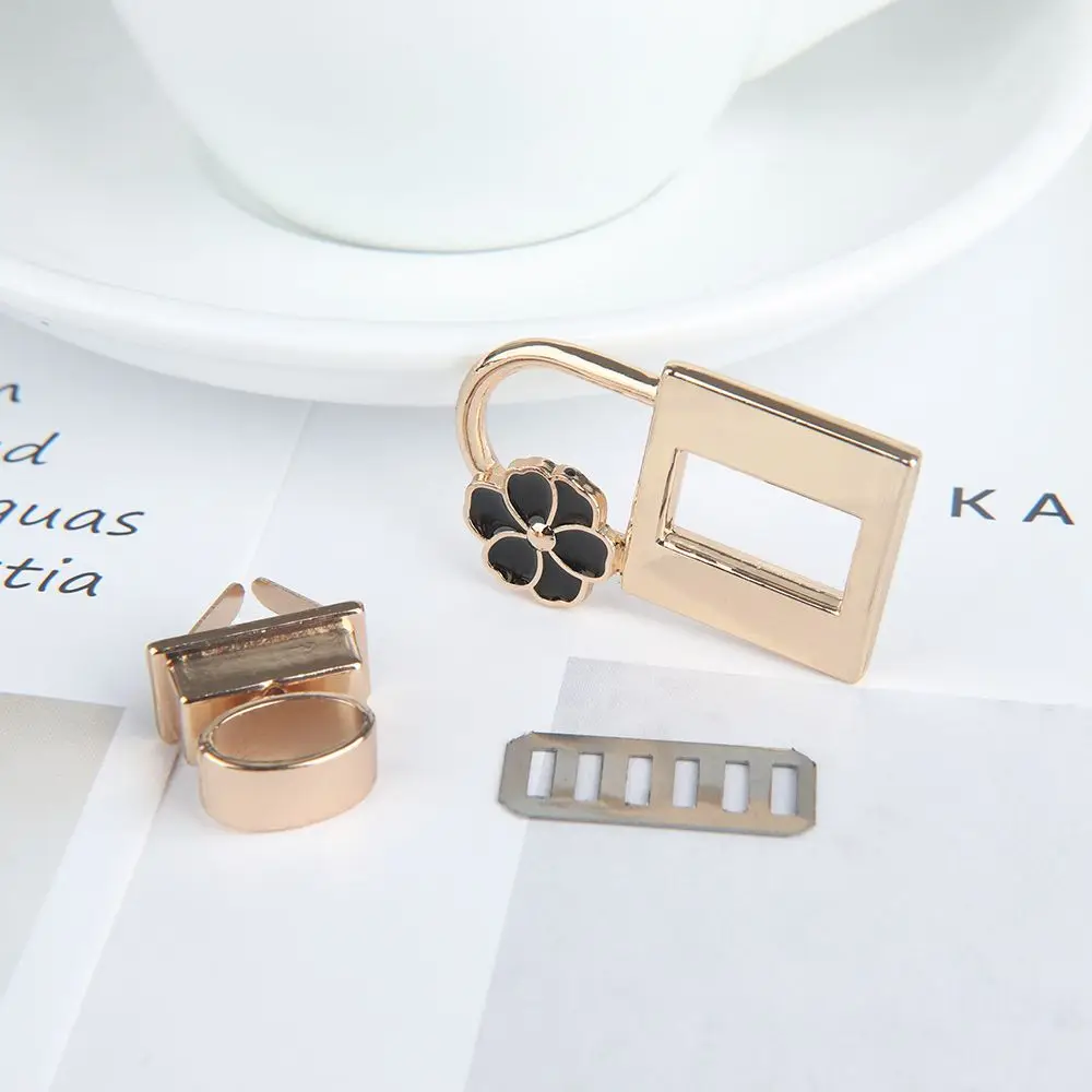 

Exquisite Metal Bag Accessories Handbag Flower DIY Clasp Hardware Turn Lock