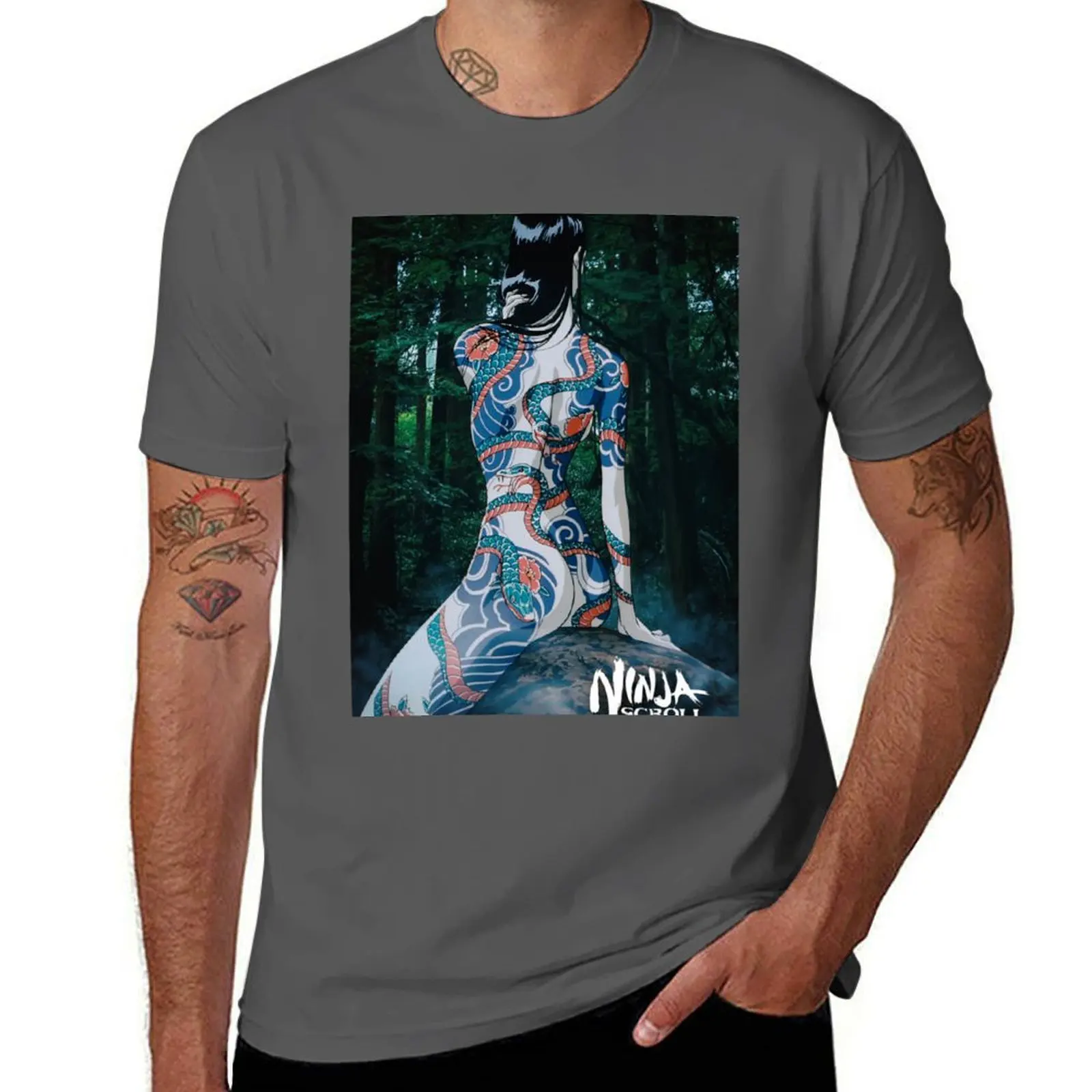 

Benisato ninja scroll T-Shirt Stylish Graphic Short Sleeve Top