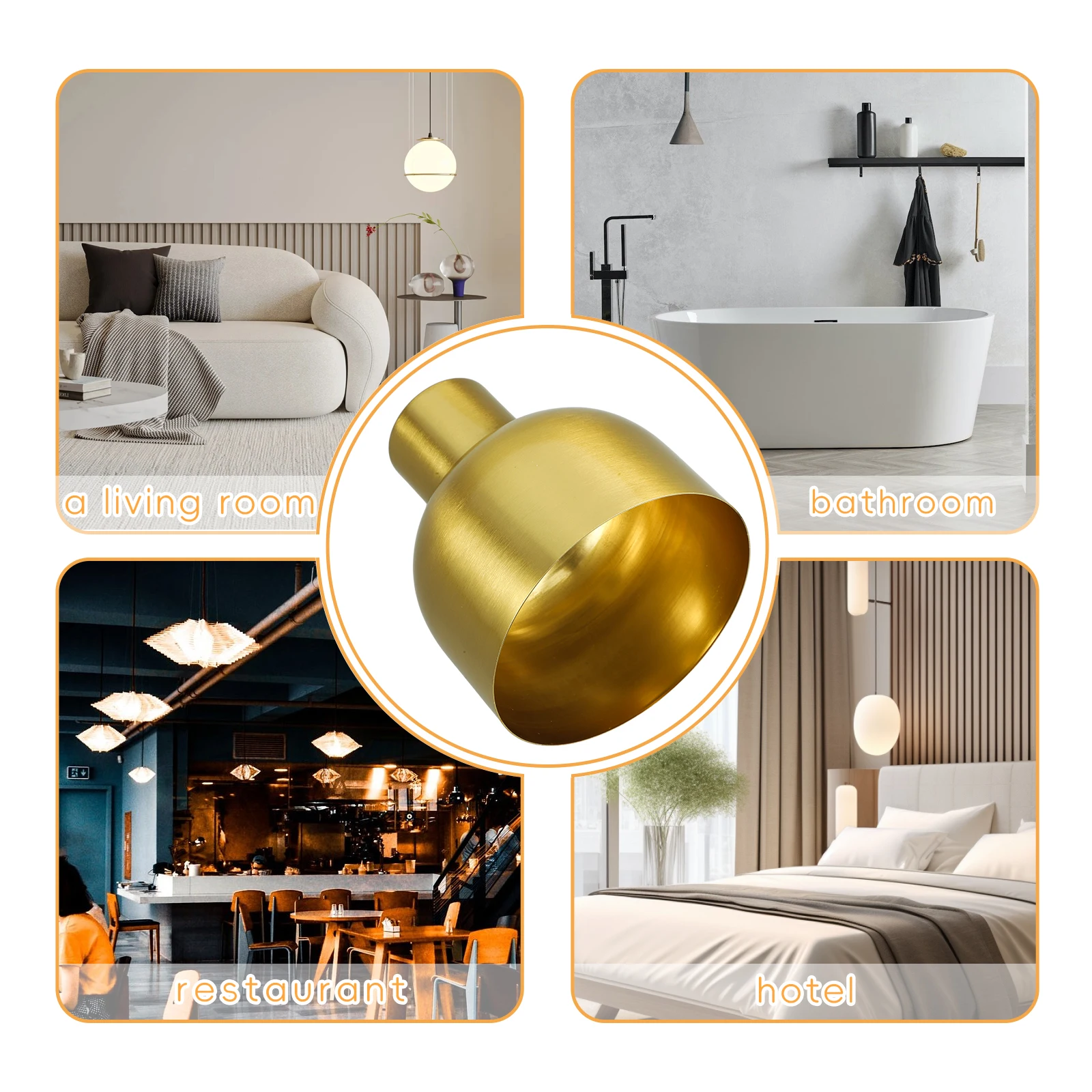 

Chandelier Shade Lamp Cover for Bedroom Living Room Vintage Metal Lampshades Decorative Table Floor Wall Light Fixture