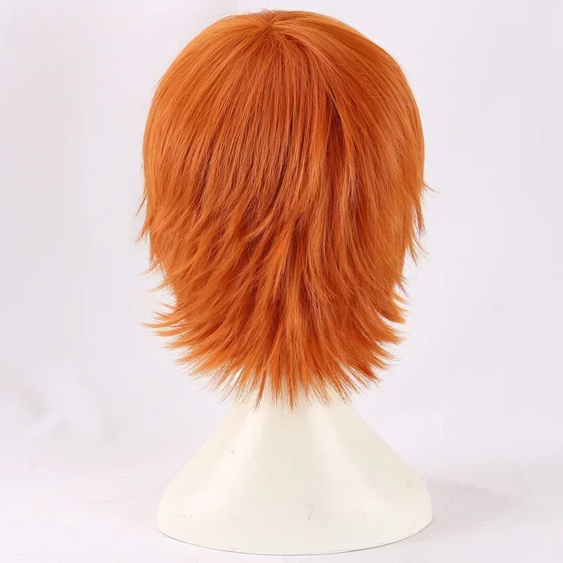 

Perruque de Cosplay courte Orange Chucky, perruque de hautespan, perruque de Cosplay Costume Subminiistante à la chaleur de l