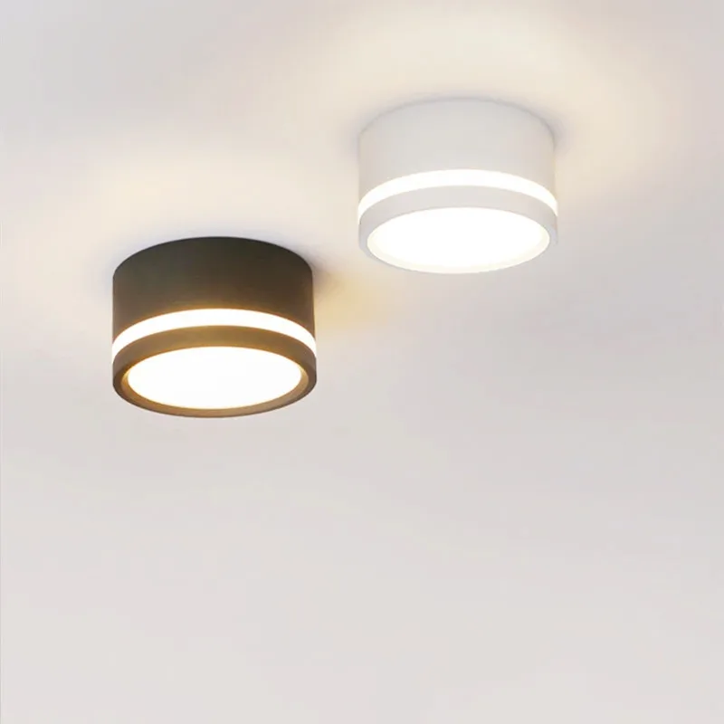 Ceiling Light Spot Lamp Round Led Living Room Downlight Surface Mounted AC220v Luminaire Light Home Decor 7W 10W Warm White