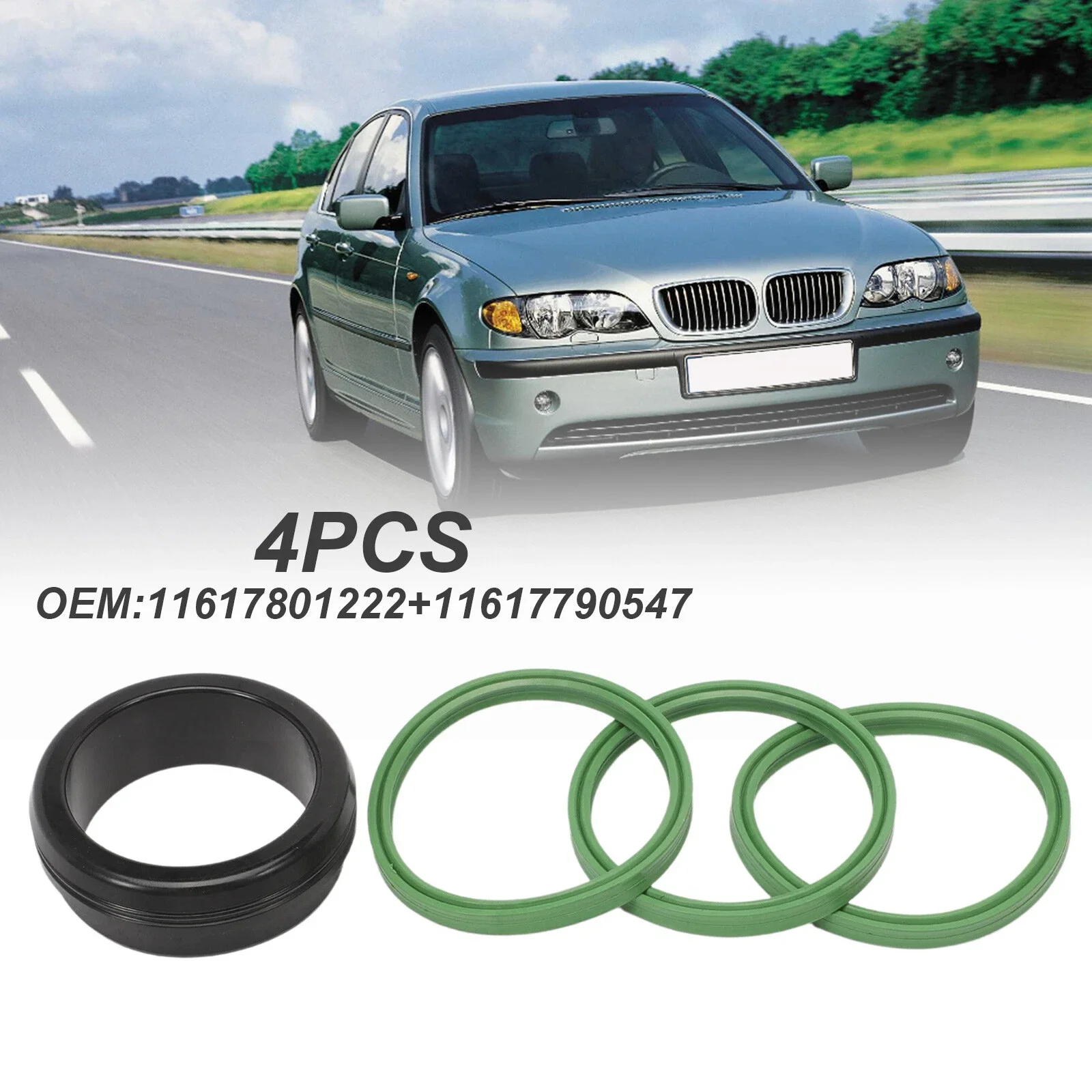 FOR BMW M57N M57N2 M47N M57 2.5 3.0 D 1PC CAR INTERCOOLER TURBO HOSE SEAL GASKET SET KIT 11617801222 11617789049 Car Accessories