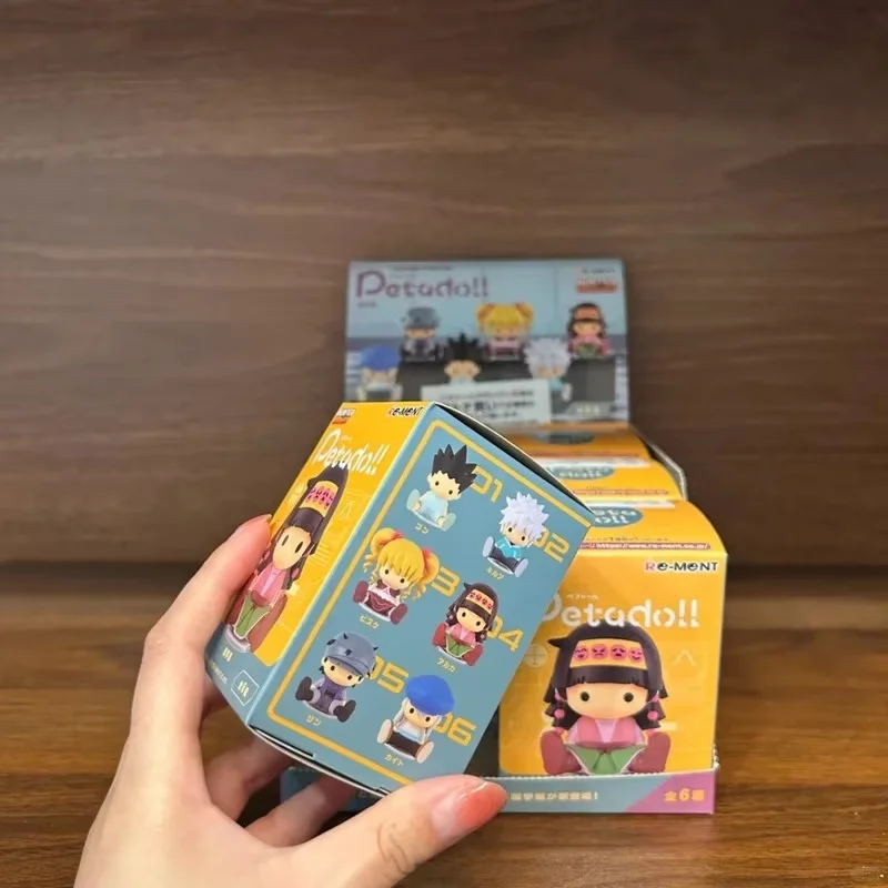 Genuine Re-Ment Hunter X Hunter Beanie Eyes Election Killua Kate Naniga Action Figure Blind Box Anime Doll Collection Gifts Toys