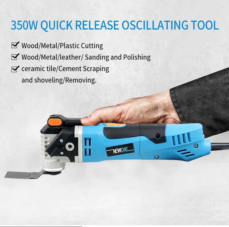 300W/350W/500W Qucik-Release Multifunction Power Tool Electric Oscillating Tool Renovator Saw with Handle,DIY Home Improvement