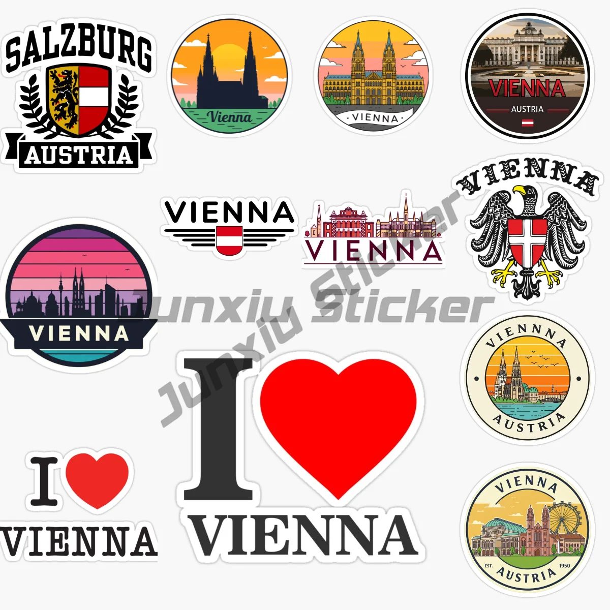 

VIENNA AUSTRIA The Capital of The Republic of Car Sticker Bike Styling Helmet Laptop Funny Decal Vinyl Self-adhesive