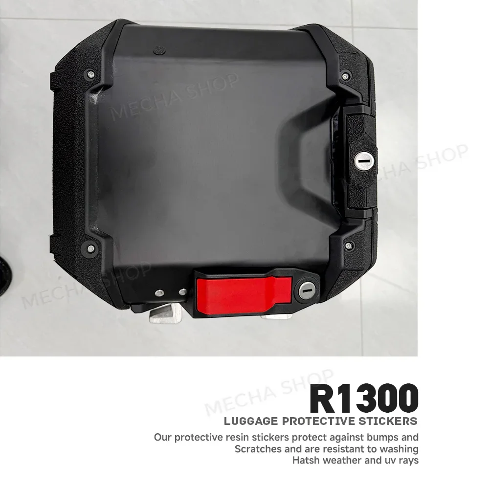 Pour R1300GS ADV : autocollants de protection épais et givrés, imperméables et résistants aux rayures, pour protéger les coins en plastique des bagages.