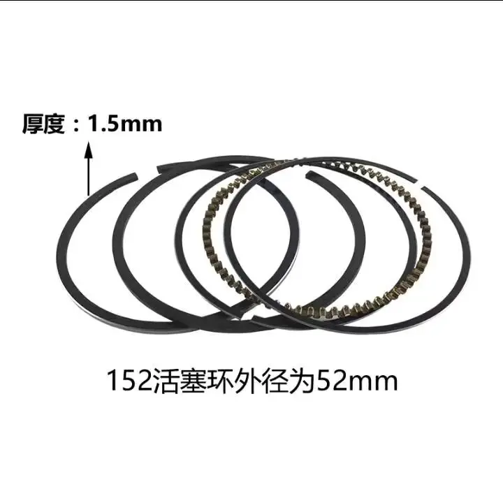 Generator Piston Ring 2-8 kW Water Pump Micro Cultivator 168/170/188/190F Piston Ring view 2