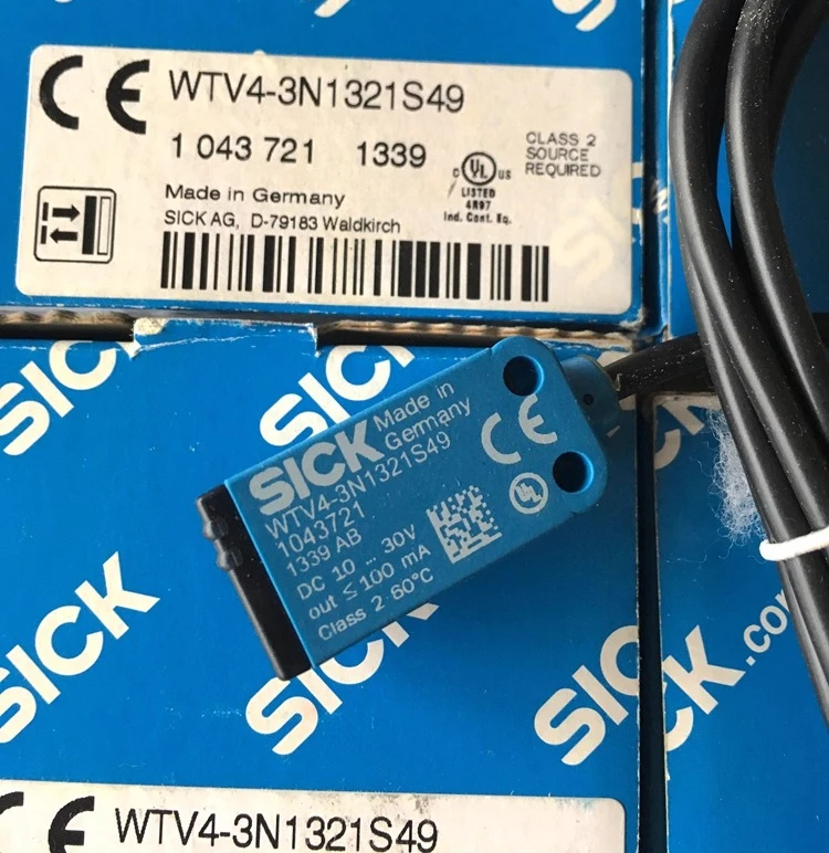 

Новый фотоэлектрический переключатель диффузного отражения SICK WT4-2N112S28 WTV4-3N1321S49