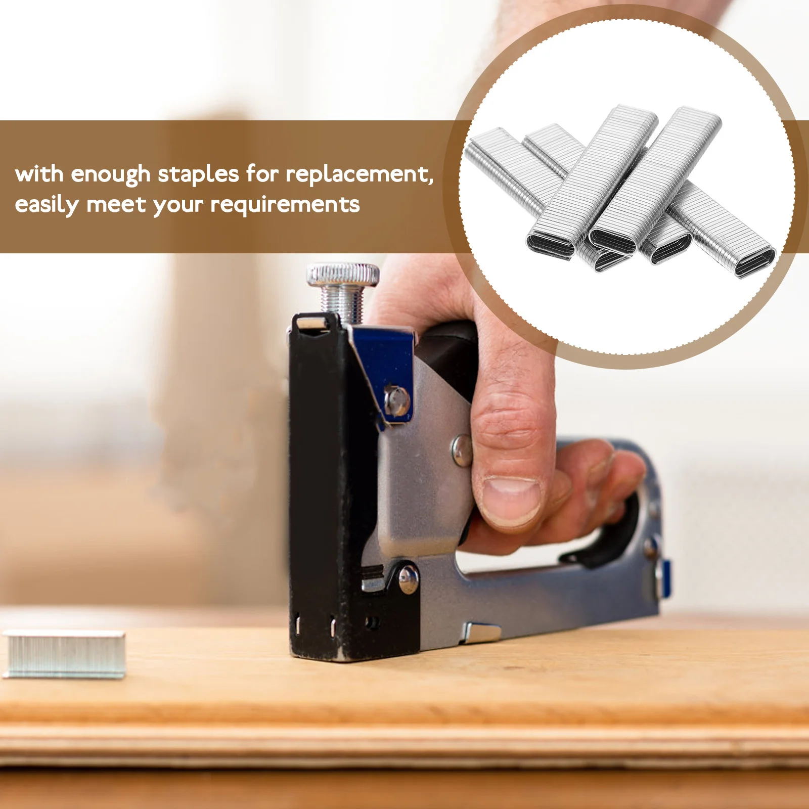 

1000Pcs Metal Staples for Woodwork Pneumatic Nails Sturdy Material Easy to Use Carbon Steel Staples Nails