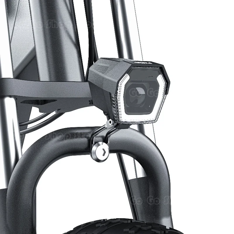 Sistema de iluminação noturna do farol LED com acessórios para bicicletas elétricas com design grande angular