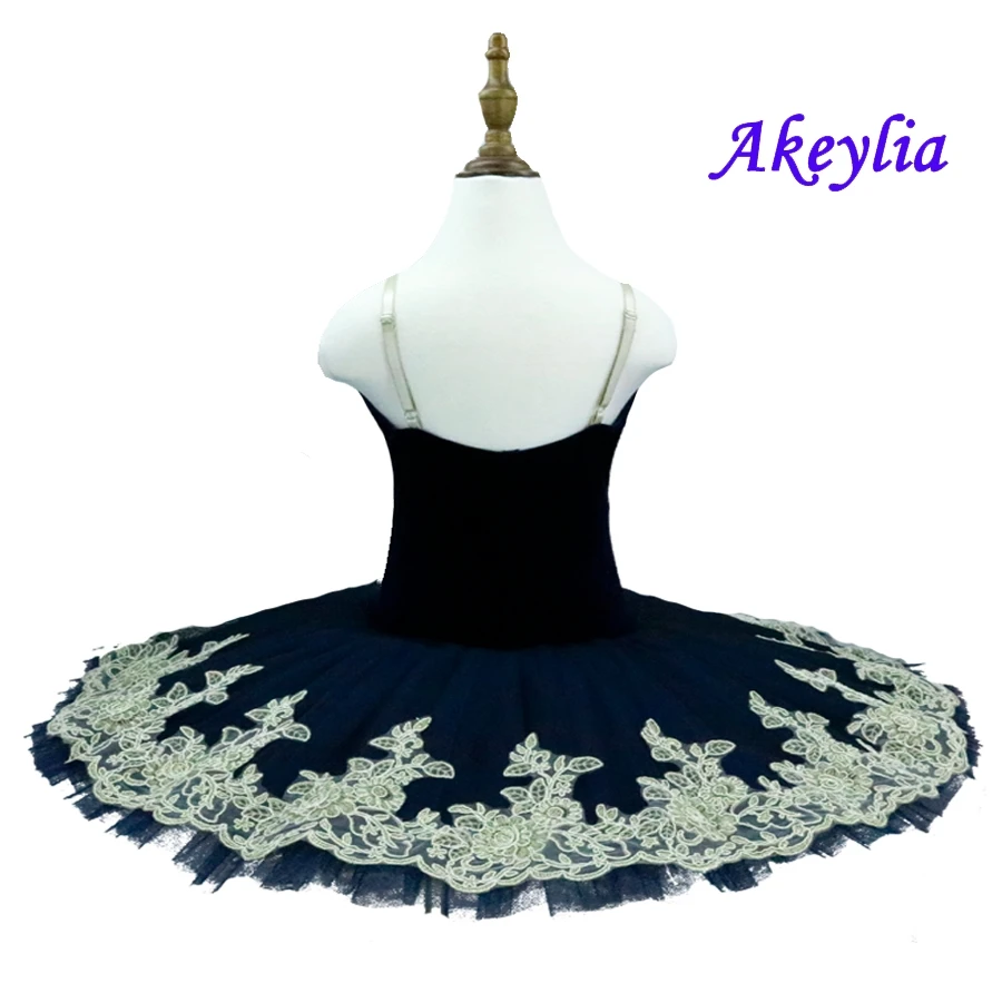Pre-Professional Ballet Tutus navy blue Velvet Classical Tutu pancake Adult Women platter Tutu Stage Costume white BLST19101