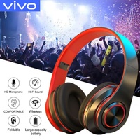 VIVO B39 Wireless Bluetooth Head mounted Headphones With Mic Noise Cancelling Stereo Sport Gaming Headsets Earphones
