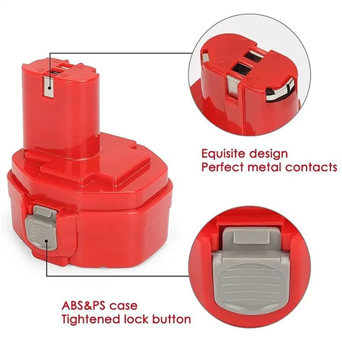 Ni-MH Replacement Battery for Makita PA14, 14.4V, 4800mAh, 1422,1420,1433, 1434, 1435, 6281D,6280D, 6237D, 6337D, 8281D, 6228D