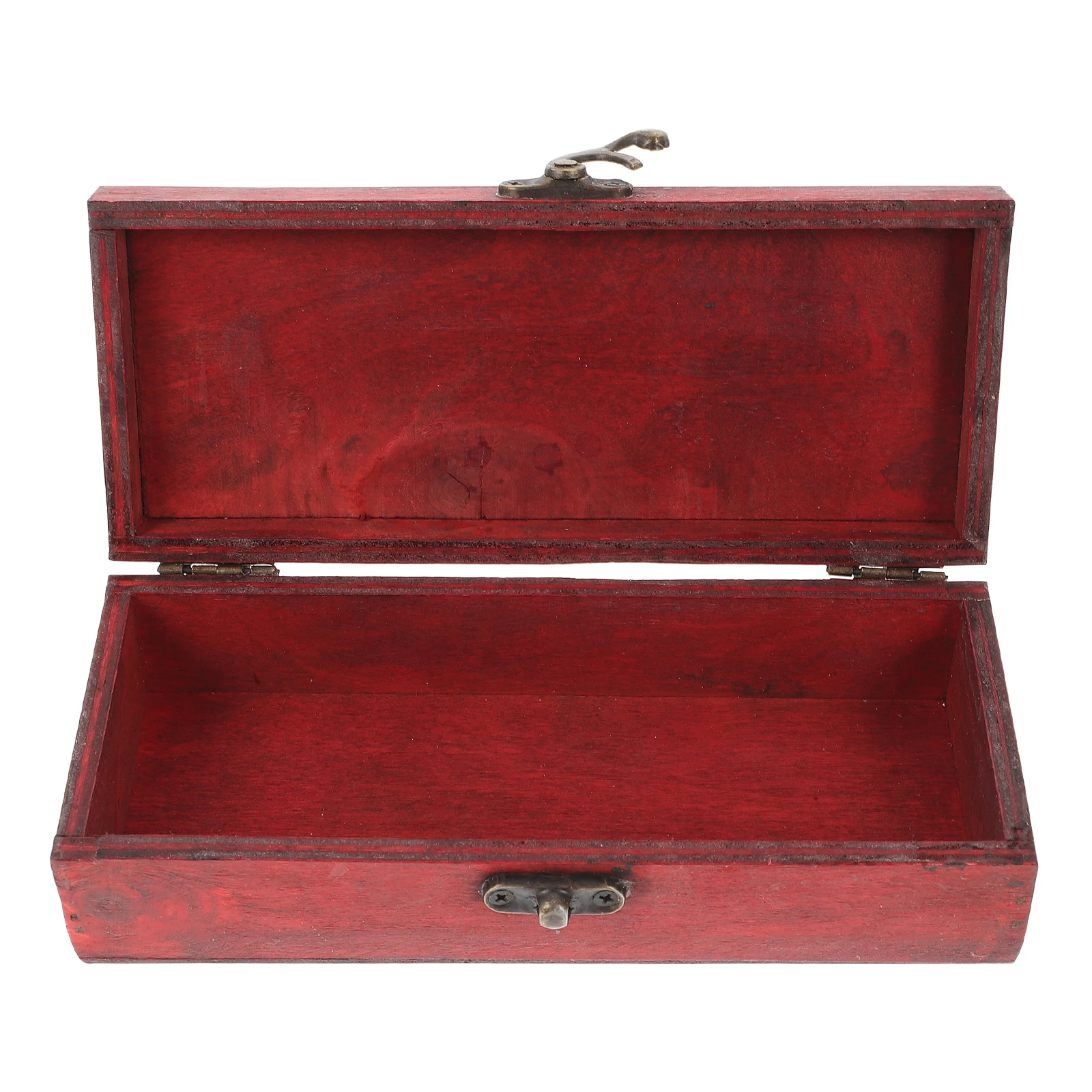 

1pc Wooden Jewelry Storage Box Desktop Organizer Container Display Holder For Rings Watches Necklaces Retro Design Case