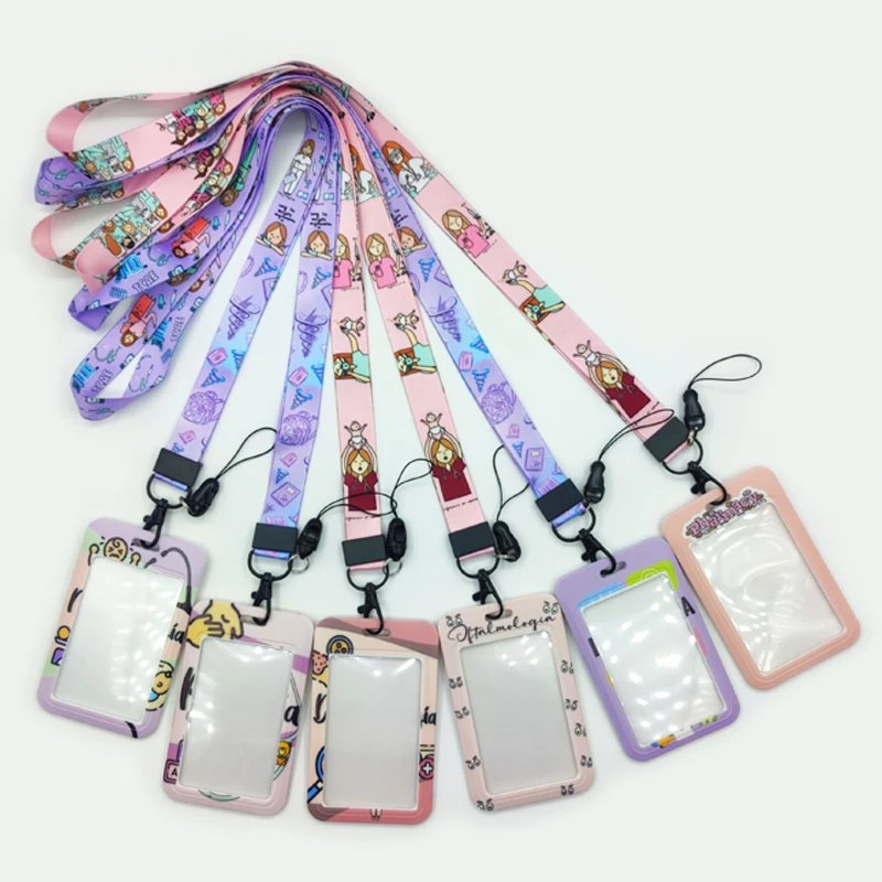 Neonatology Neck Strap Card Holder Pediatrics ID Credit Card Case Lanyard LOGOPEDA Badge Holder Pharmacy Credentials