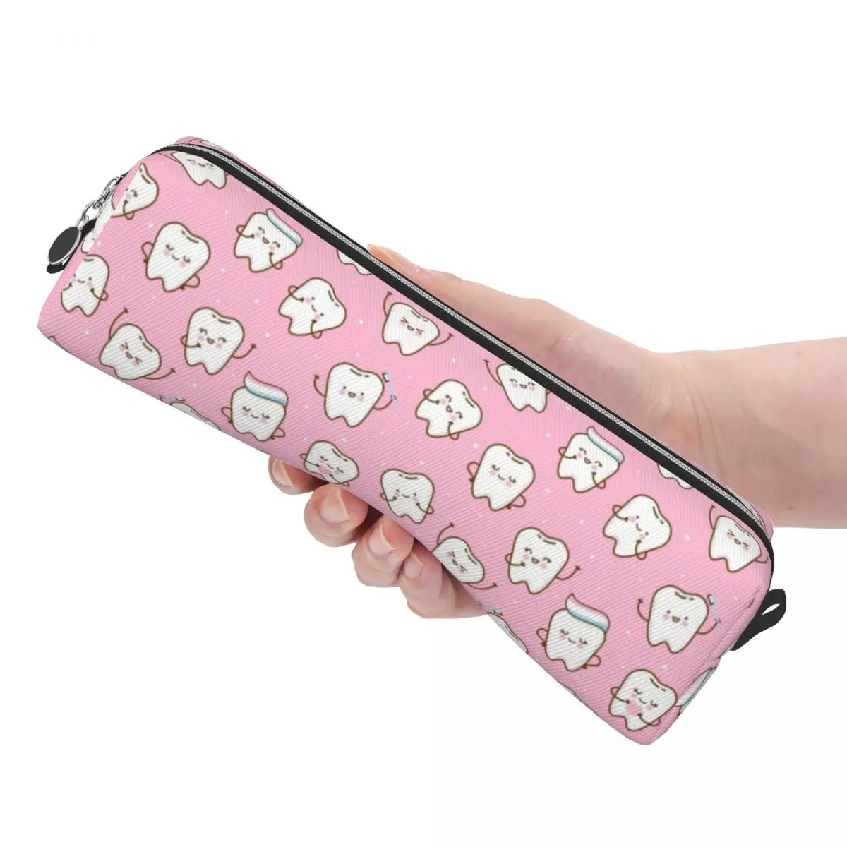 Зубы стоматолога, милый узор, пеналы, пеналы, коробка для ручек для студентов, большие сумки для хранения, школьные косметические канцелярские принадлежности