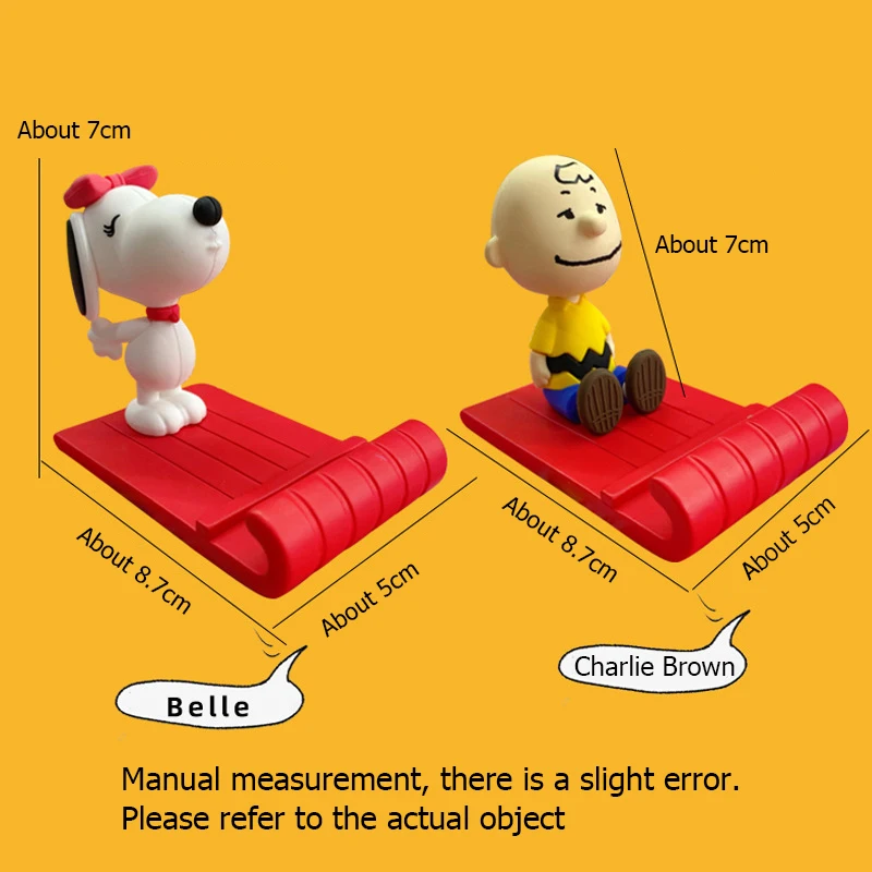 Snoopy Charlie Brown Phone Stand Cartoon Anime Lazy Bracket Universal Desktop Phone Holder for IPhone Xiaomi Toy Ornament Gift