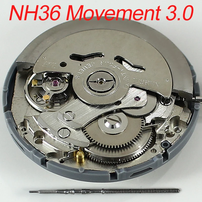 

NH36 Automatic Mechanical Movt at 3:00 For Seiko Japan Original Watches Week Set High Accuracy 24 Jewels Crown Watch Spare Parts