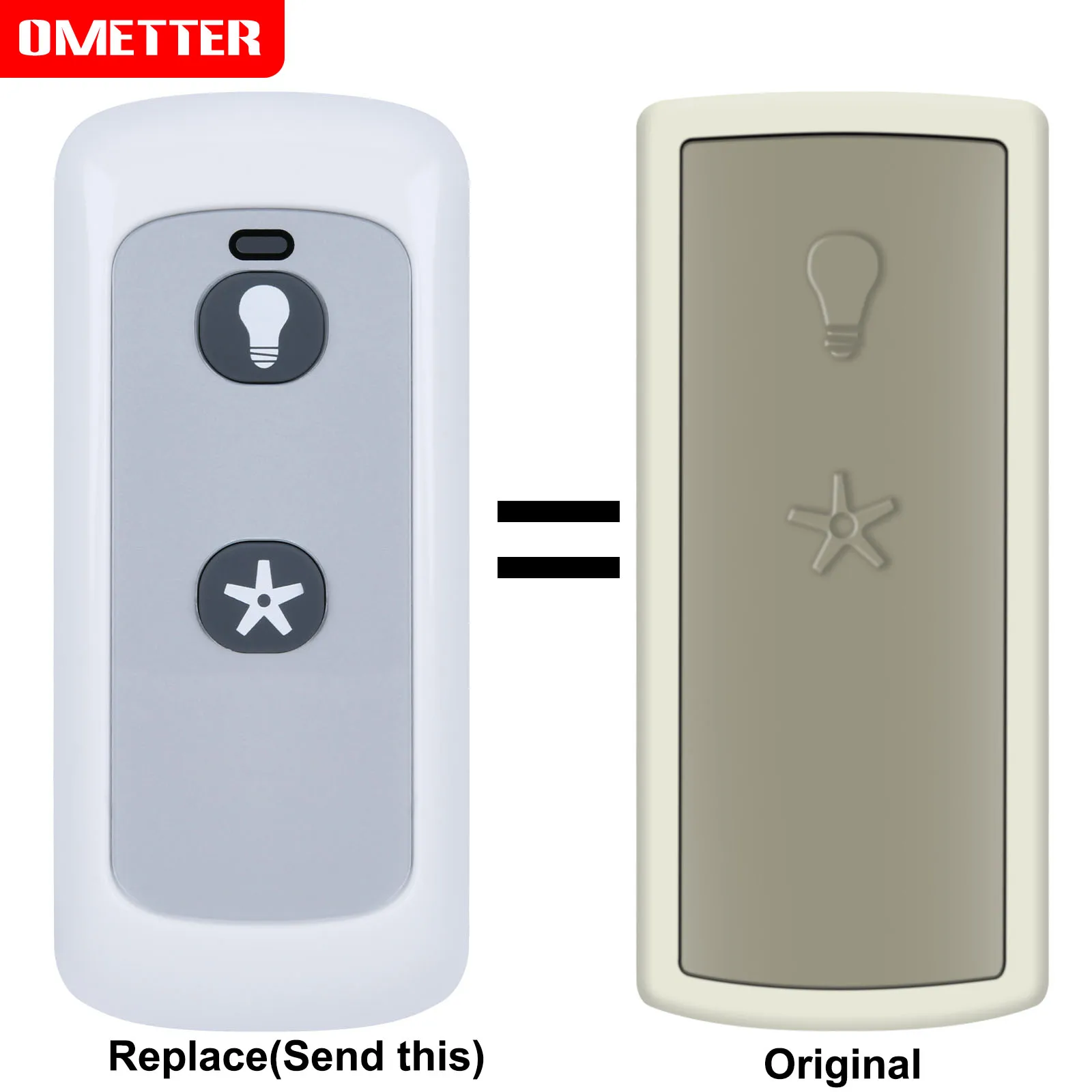 جهاز تحكم عن بعد عالمي جديد لمروحة السقف هنتر هامبتون باي 340887 2-زر