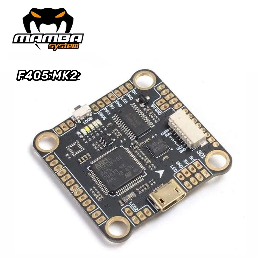 

DIATONE MAMBA F405 MK2 F4 OSD Контроллер полета Серия MPU Шестиосный 5 В 2 А/9 В 2A BEC 30,5 мм/M3 3-6S для гоночного дрона RC FPV