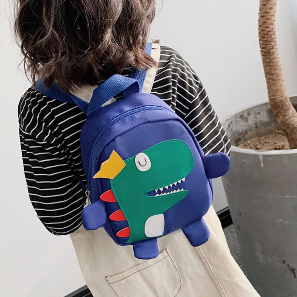 Mochila de dinosaurio para chico al aire libre, mochila ligera resistente al desgaste para niños pequeños, bolso de hombro, mochila para bebé de dibujos animados para niñas