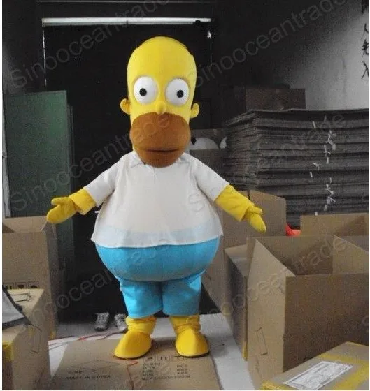 

New Adult Character Simpson Mascot Costume Halloween Christmas Dress Full Body Props Outfit Mascot Costume