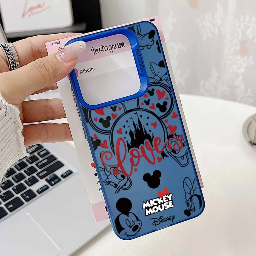 Mickeys ماوس زوجين غطاء ل Xiaomi Mi 15T 14T 13 12T 11 لايت POCO X7 X6 X5 X3 F7 F6 F5 F4 GT F3 NFC برو جراب هاتف