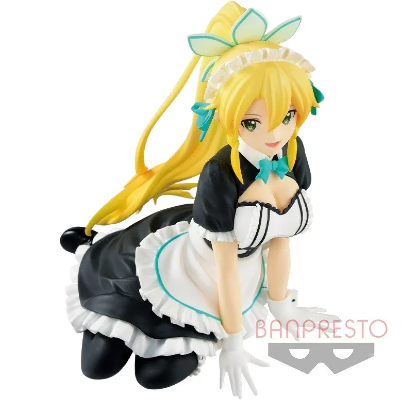 In Stock Original Bandai BANPRESTO EXQ Leafa Maid ver. Action Figure Animation Toy Gift Model Collector Anime Hobby Genuine