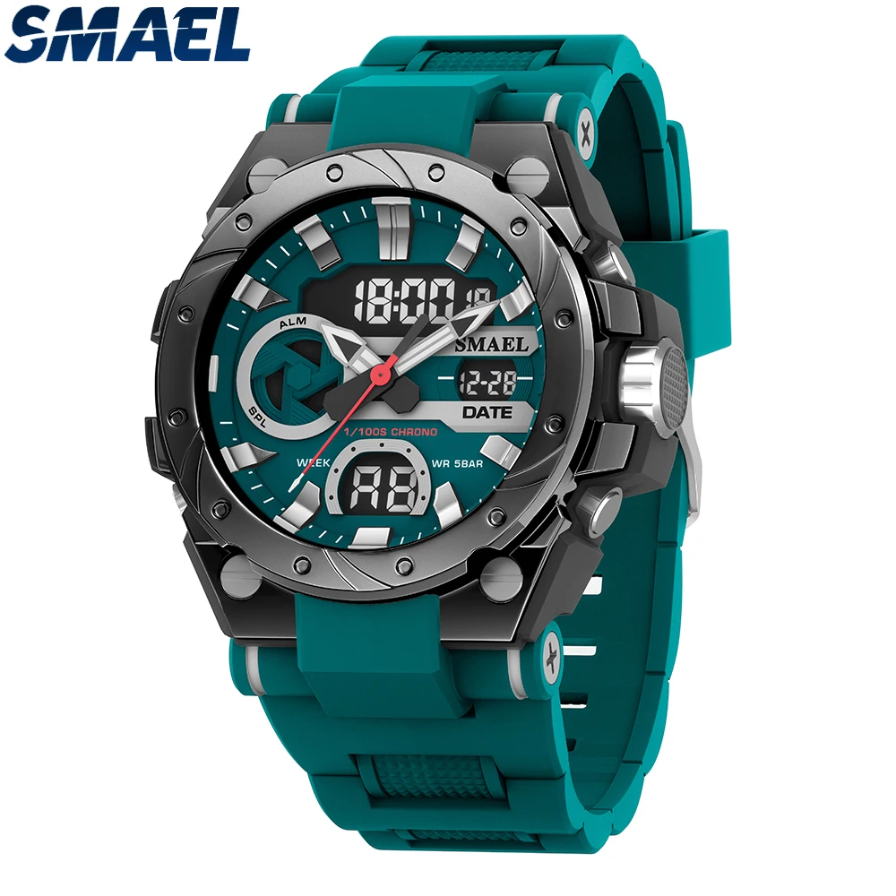 SMAEL Men\'s Watches New Fashion Brand Men LED Digital Quartz Watch Waterproof Luminous Sport Man Clock Relogio Masculino