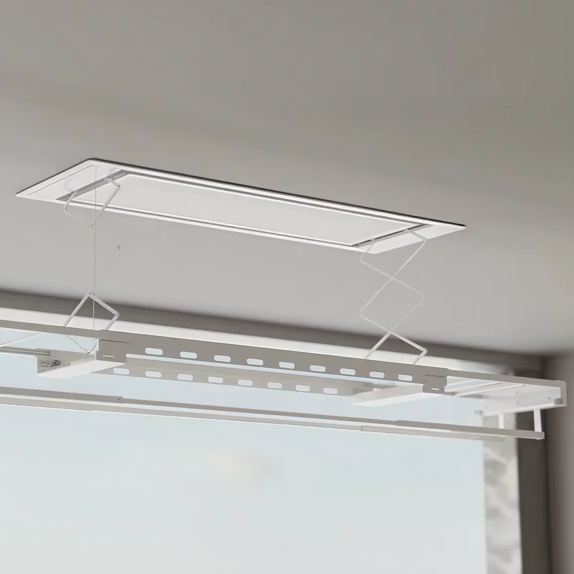 

Умная электрическая складная сушилка для белья с LED-подсветкой и функцией подогрева для использования в помещении, на балконе и в ванной комнате