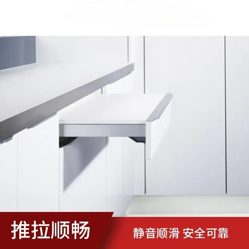 Small Household Space Saving Automatic Folding Table Side Cabinet One Pull Telescopic Table Hardware