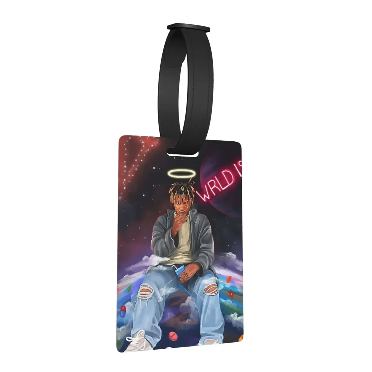 عصير Wrld ملابس الشارع الشهير علامات الأمتعة حقيبة الملحقات السفر لطيف الأمتعة الصعود علامة التسمية حامل معرف اسم العنوان #1