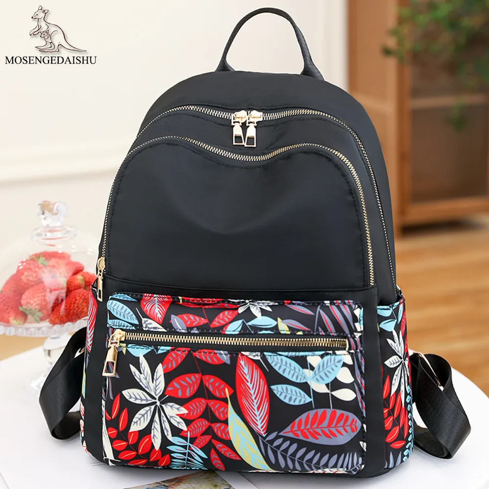 Fashion Backpacks Women Nylon Shoulder Bags Female School Bags for Teenage Girls Light Ladies Travel Backpack Mochila Feminina