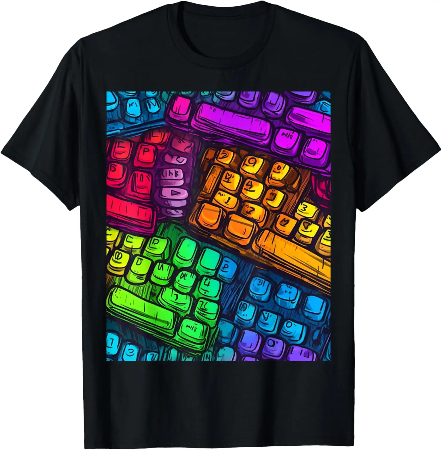 

A Graphic Seamless Pattern of Gaming PC Keyboards T-Shirt
