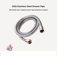 DIIIB Flexible 304 Stainless Steel Explosion-proof Plumbing Hose Shower Head Tube Flexible Bathroom Pipe 2m Bathroom Accessories