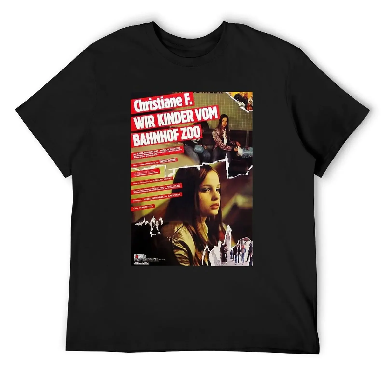 

WIR KINDER VOM BAHNHOF ZOO - Christiane F. T-Shirt Blouse anime clothes tops oversizeds Men's t-shirt 2025 new model
