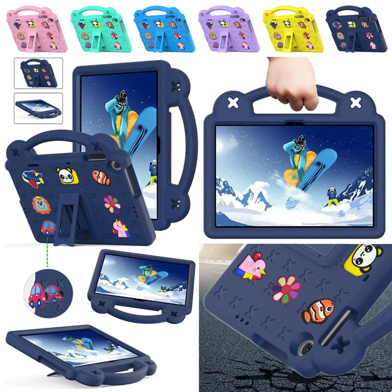 For Lenovo Tab M10 3rd Generation 10.1Inch 2022 TB-328FU/TB-328XU Cute Cartoon Pattern Kids Shockproof EVA Case With Stand Cover