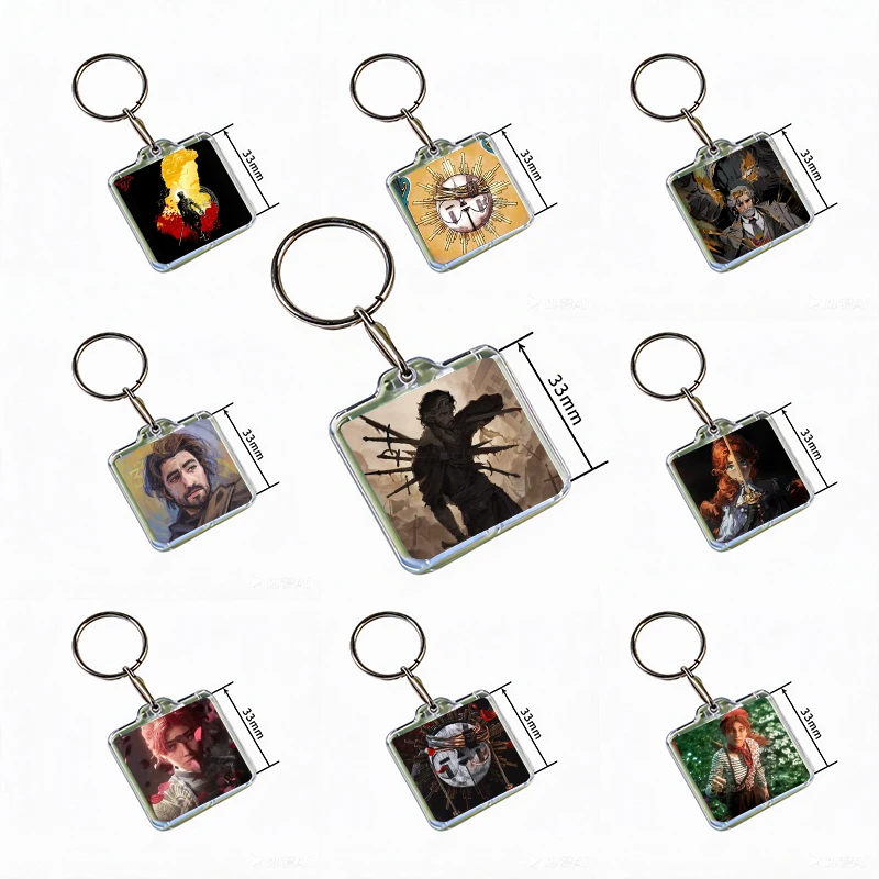 C-Clair Obscur Expedition 33 Acrylic Keychain Handmade Hanging for Clothes Backpack Decoration Accessories Gifts with Friends