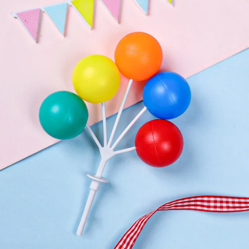 Makronen-Farbige Plastik-Ballonschnur zum Einstecken, Kuchendekoration, Valentinstag, Hochzeit, Party-Zubehör, Feier-Werkzeuge – Detail 7