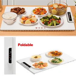 Fast Heating Food Electric Warming Tray Silicone Foldable Food Warmer Plate with Adjustable Temperature Control Keeps Food Hot