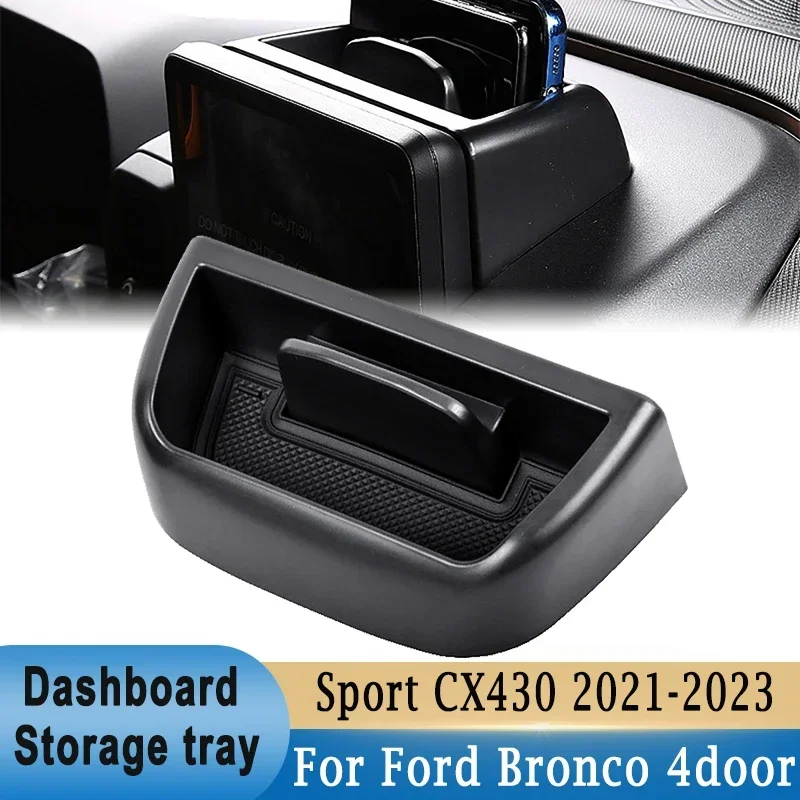 Car Center Console Dashboard Storage Tray for Ford Bronco Sport CX430 2021+ ABS Plastic Storage Box Organizer Insert Tray