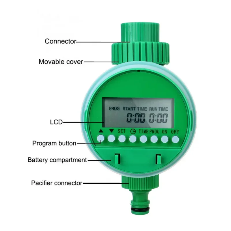 Electronic Automatic Irrigation Timer Plant Watering Control Device with Display Garden Intelligent Valve Watering Outdoor Spray