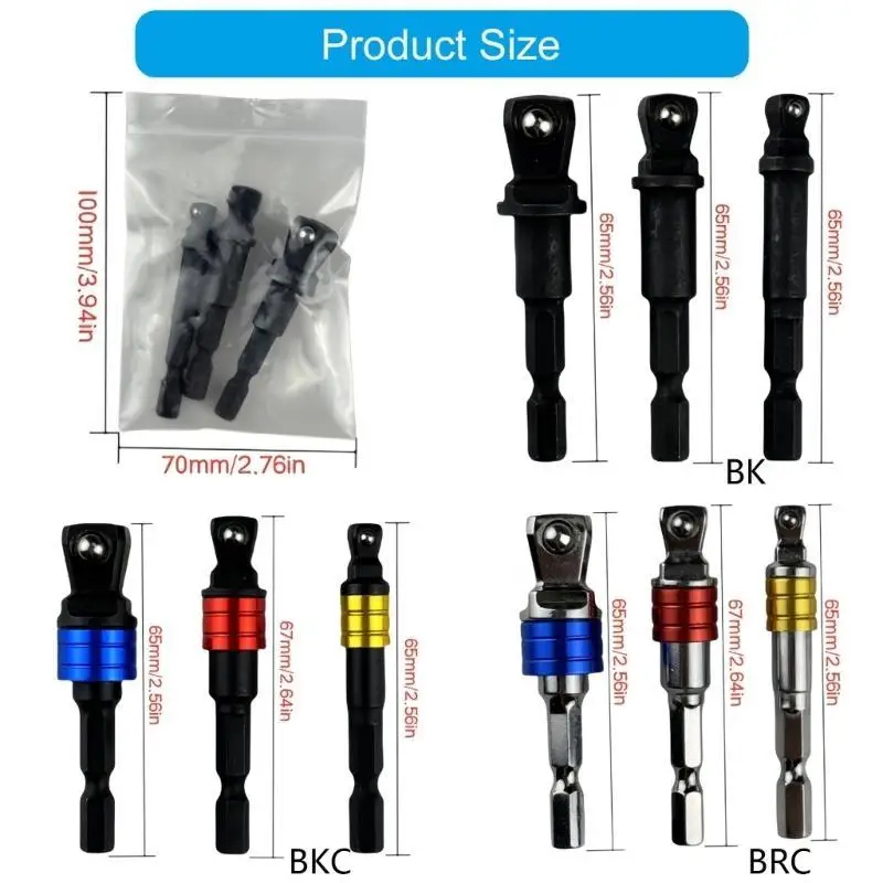 Y1UD Quality Impact Socket Adapters For Versatility Use On Various Drill Models