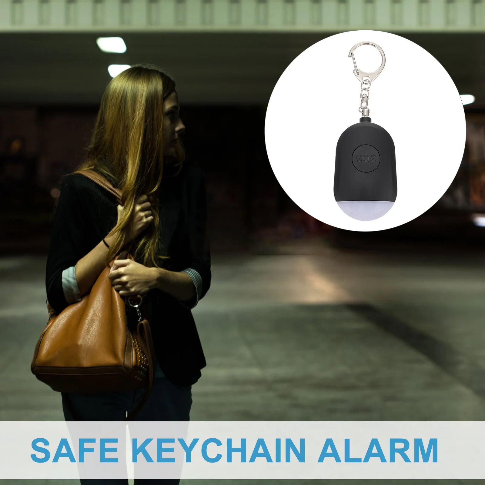 

1Pcs Anti-Wolf Alarm Personal Security Device Loud Sound Emergency Alert with LED Light for Women Safety Keychain Outdoor