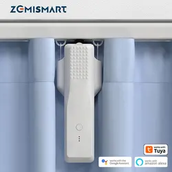 Zemismart Zigbee Smart Curtain Robot Curtain Driver For Roman Rod I Type U Type Track Support Tuya App Alexa Google Home Control