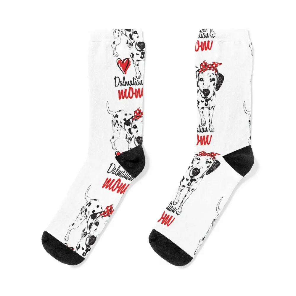 

Dalmatian Dog Mom Art Socks hiking Heating sock cool Running Socks Men Women's