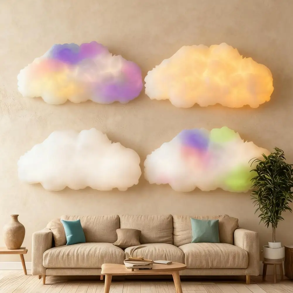 

Led Cloud Light Vibrant Color Led Lamp Thunder Cloud Lamp with Bluetooth Music Sync Led Sound Activated Color Changing Light 3d