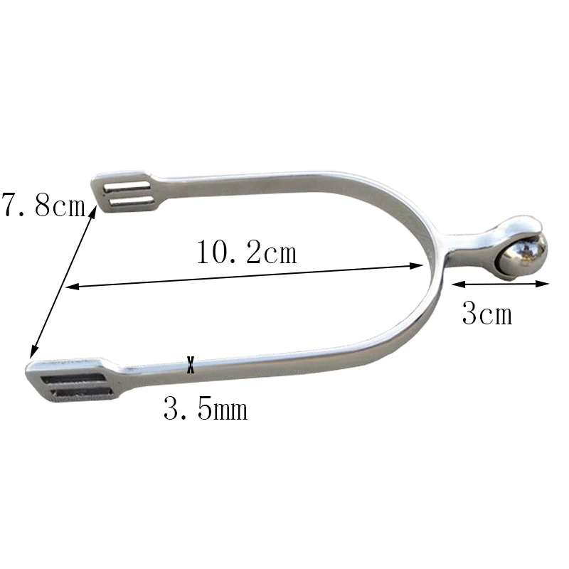 Roller Ball Spurs Horse Smooth 30mm Neck Stainless Steel Horse Riding Soft Gentle spur
